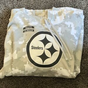 Pittsburgh Steelers Salute to Service Club Fleece Hoodie Arctic Camo